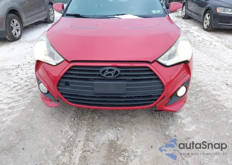 2014 Hyundai Veloster Turbo W/Black из США, поврежденный, VIN KMHTC6AE5EU193467